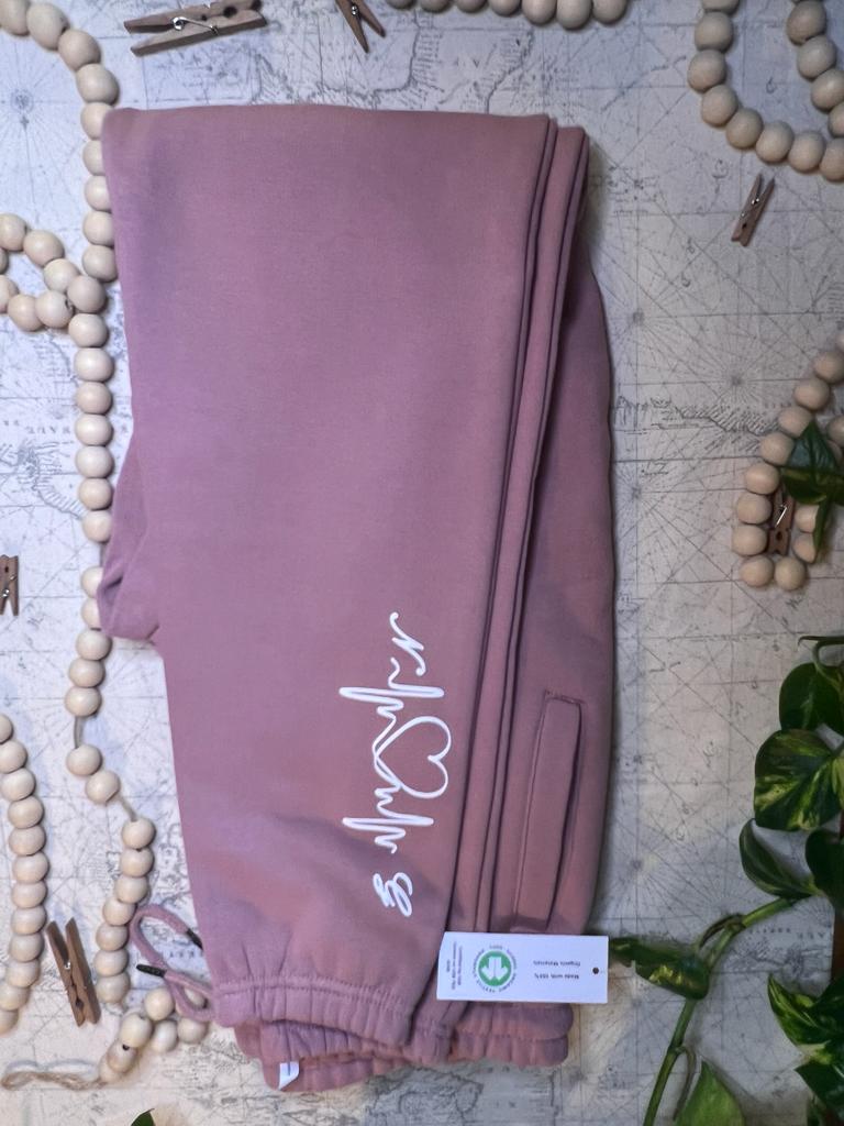 Personalized initials  sweatpants (100% Organic cotton)