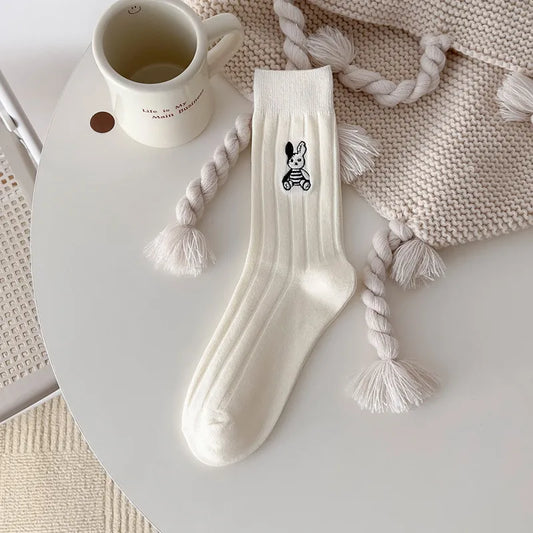 EMBROIDERY COTTON SOCKS